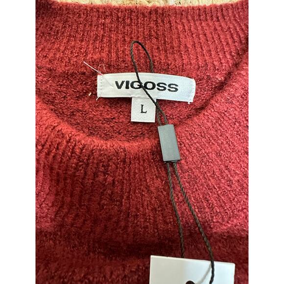 Vigoss Maroon Ruffle Sweater - Picture 8 of 9